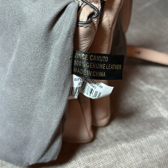 Vince Camuto Gally Leather Crossbody Handbag Purse Blush - Picture 5 of 10